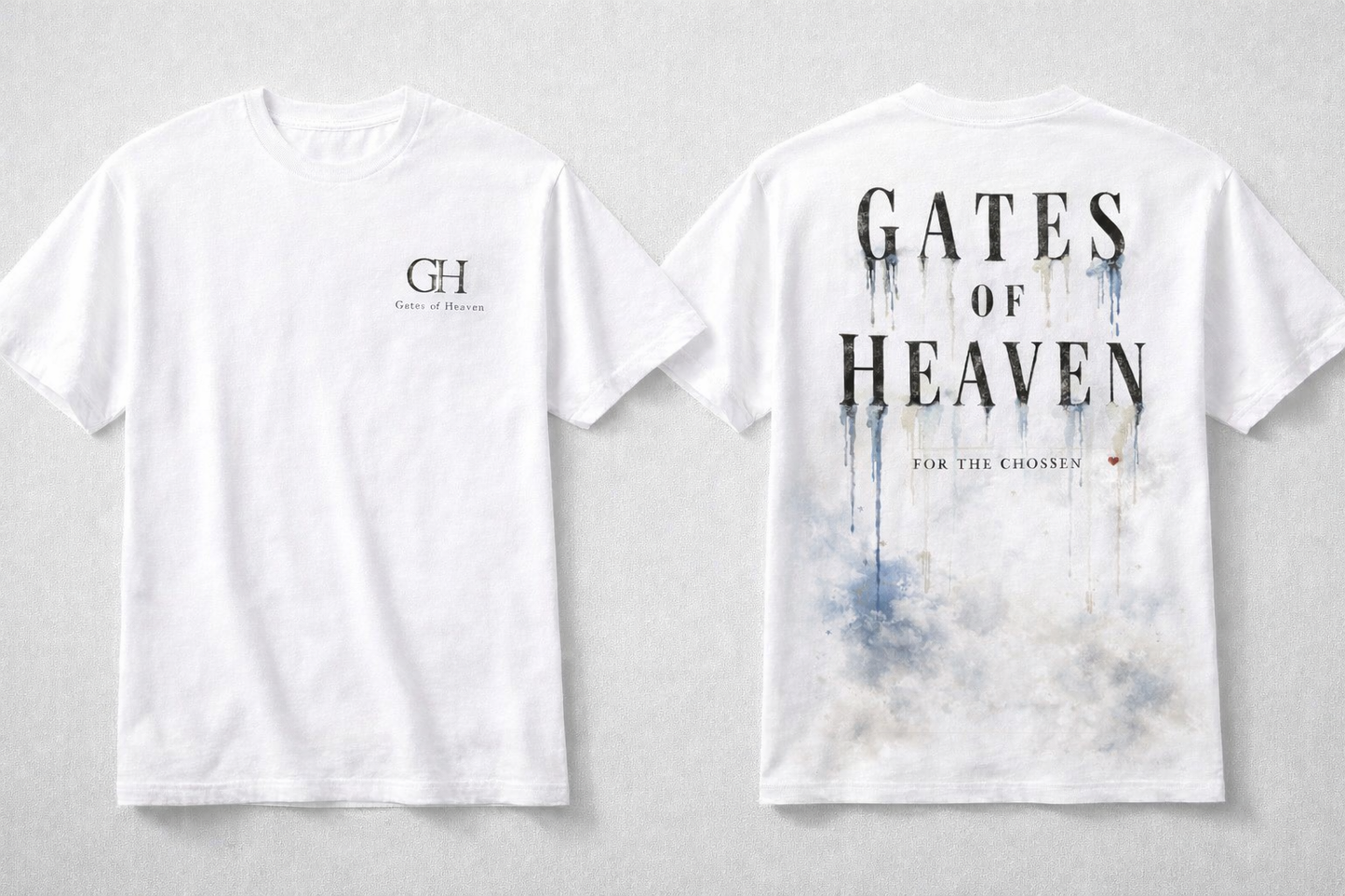 Premium Heavyweight Graphic T-Shirt – Celestial Fade | Gates of Heaven