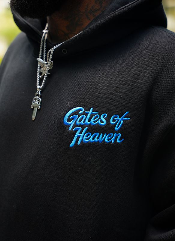 Black Embroidered Sweatsuit Set – Hoodie & Sweatpants | Gates of Heaven