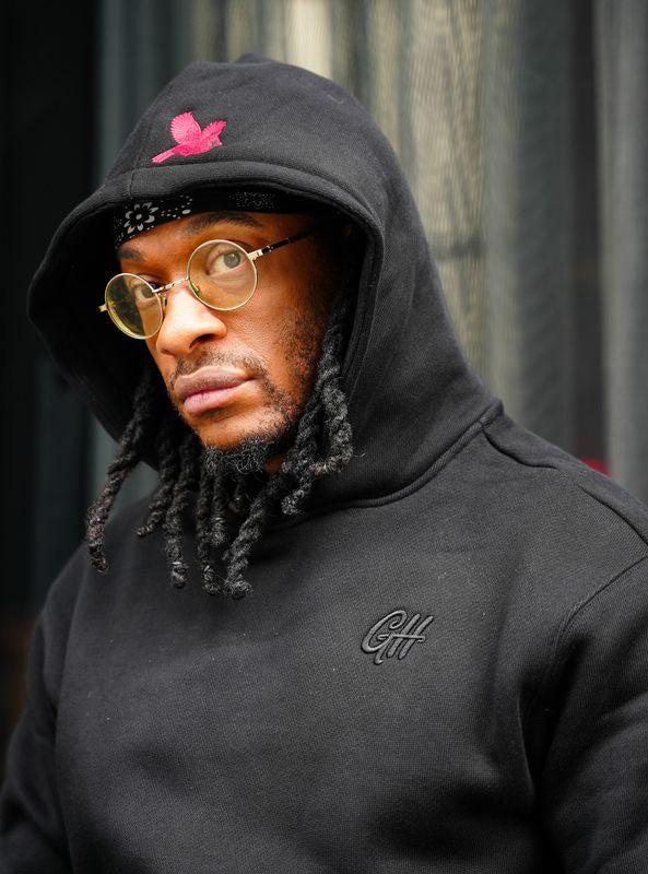 Black Embroidered Hoodie and Sweatpants Set – Gates of Heaven